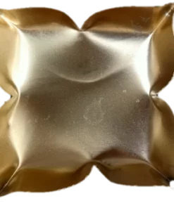 4 sided Brass Color Lotus