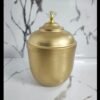 candle jar brass finished
