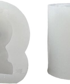 Alternative view of Vedini 2D Lion Silicone Mold Cylinder Soap Cake Mold Silicone Mold Crafts Candle Making 5015