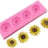 4 Cavity Flower Fondant Mold