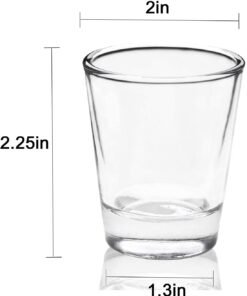 Alternative view of Vedini Shot Glasses Cool Shot Glasses 70ml, Tequila Shot Glasses with Heavy Base, Gift for Men