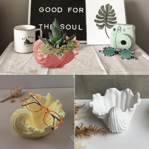 Vedini Silicone Shell Shape 3D Designer Conch Mold | Candle Mold, Soap Mold, Resin Craft Mold for DIY Art, Home Décor, Gift Making (5160) - Image 4