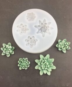 4 cavity Lotus Shape Chocolate Fondant Mold