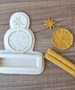 Alternative view of Vedini 3D Lemon Cinnamon Star Anise Shape Silicone Chocolate Mold I for DIY Sugarcraft Cake Decoration, Polymer Clay, Candy, Cookies, Muffin, Soap Wax Making Crafting 4937