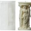 Vedini Roman Pillar Lady silicone candle and craft mold WCM705 for DIY candles soap resin plaster