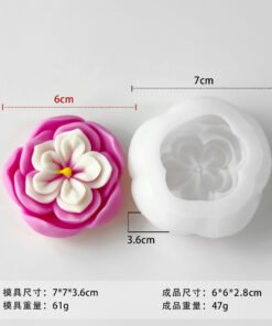 Alternative view of Vedini New flower candle silicone mold JKB 5092