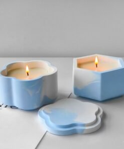 Alternative view of Vedini Round hexagonal storage box mold diy crystal drop glue geometric storage box epoxy resin cup silicone mold JKB 5095