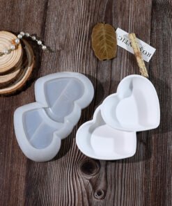 Double Heart Bowl Silicone Mold