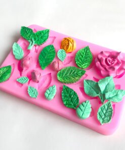Alternative view of Vedini Leaf maple leaf mint fondant silicone mold diy cake decoration chocolate clay drip glue mold JKB 5079