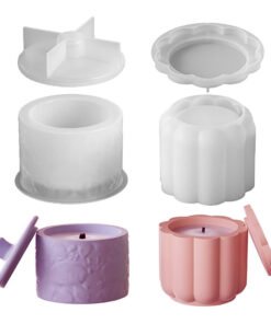 DIY Epoxy & Plaster Lace Storage Jar Silicone Mold