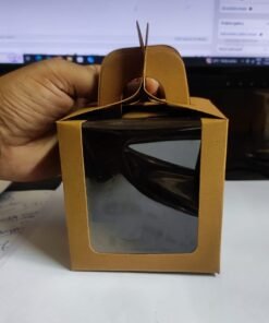 Alternative view of Vedini Paper 5 PCS Candle JAR GIFT BOX PACKAGING (Lock & Flowers) (H- 9cm W- 9cm L- 9cm)(5 pc)