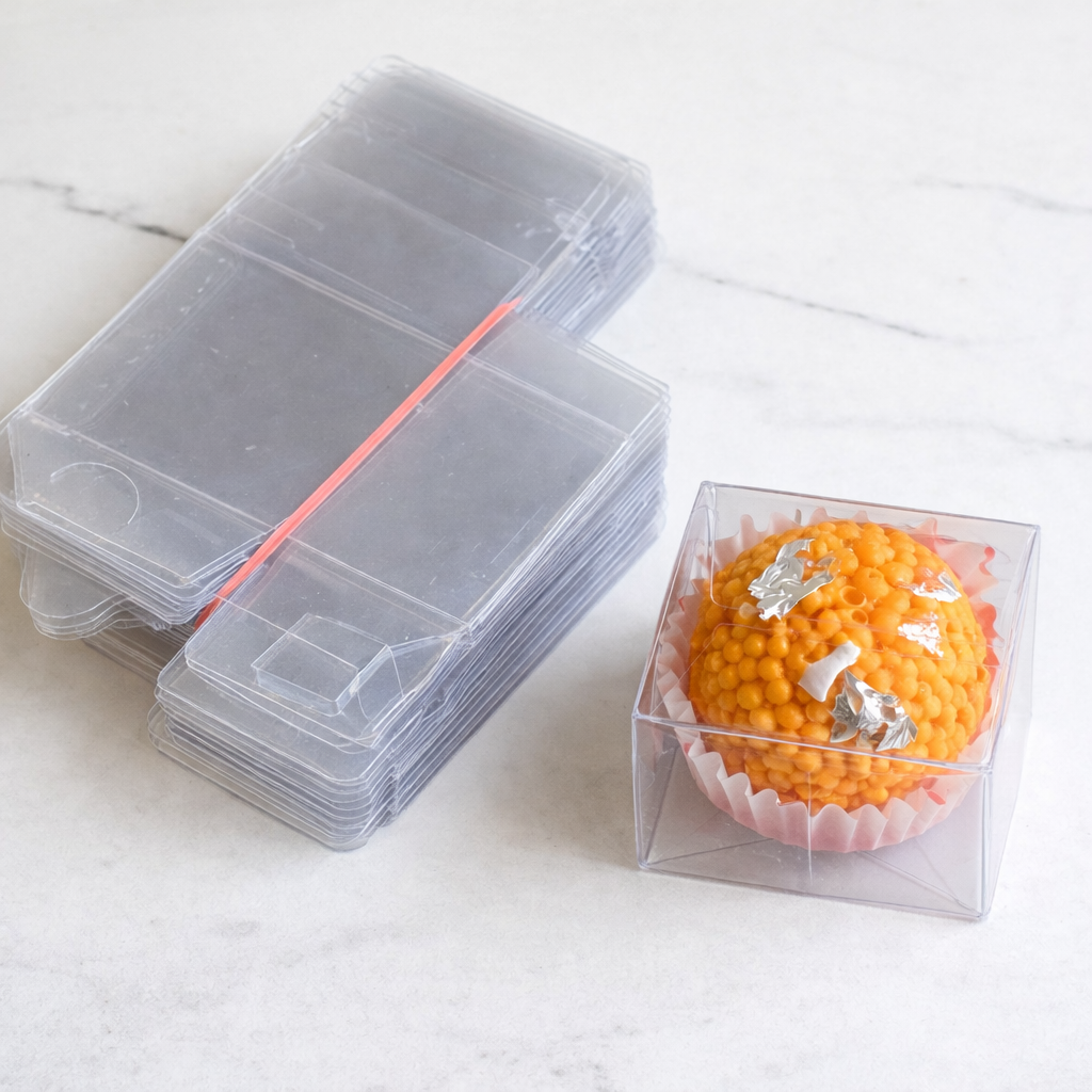 Vedini 1.5 Mm Transparent Packaging PVC Box Pack of 10 Empty Box