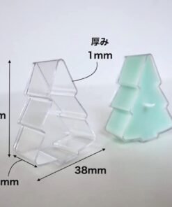Vedini Polycarbonate Tea Light Elegant, Durable, and Heat Resistant Candle Holders - Tree (5*2.2*1 cm), 10 Pcs