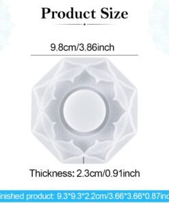 Lotus Blossom Candle Holder Silicone Mold