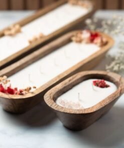 Wooden Candle Boat
