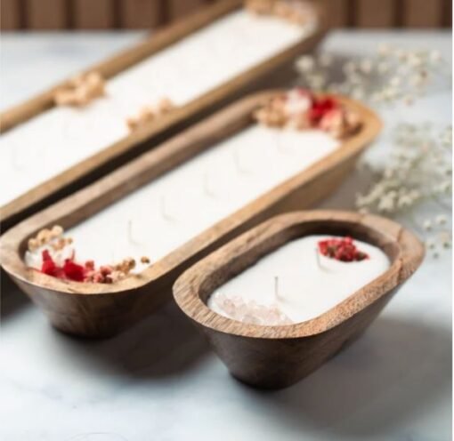 Wooden Candle Boat