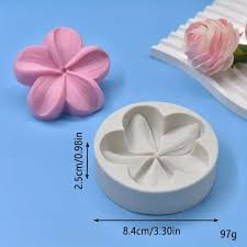 Alternative view of Vedini Plumeria Flower Mould Candle Making Molds for DIY Scented Candle Wax Waxmelts Aromatherapy Epoxy Resin Crafts Home Decor Gifts Keychain Handmade Soap Bath Bombs Clay Chocolate Fondant Cake Molds 5034