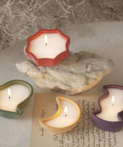 Vedini Halloween ghost spider web moon candy storage tray plaster candle cup Silicone Mold 5312