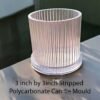 3 inch by 3inch Stripped Polycarbonate Candle Mould