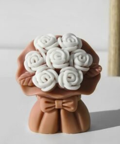 Vedini Tulip Rose Flower Candle Silicone Wave Spiral Candle Mold - Silicone Resin Casting Molds for Candle & Resin & Soap Craft Supplies AI038