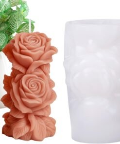 Vedini Flower Silicone Mold - Flower Shaped Plaster Casting Mold, Reusable Multi-Functional Home Crafting Supplies Soap Making Molds for Holiday Decor AI039