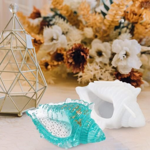 Vedini Conch Silicone Mold Conch Storage Container Mold Resin Shell Conch Epoxy DIY 3D Handmade Art Casting Conchs Handicrafts Durable Home Display Ornaments AI044 - Image 5