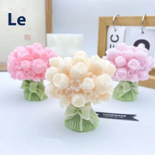 Vedini Flower Bouquet Silicone Candle Mold AI040 - Image 4