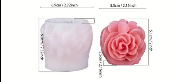 Vedini Valentine's Rose Shape Mould DM67 - Image 2