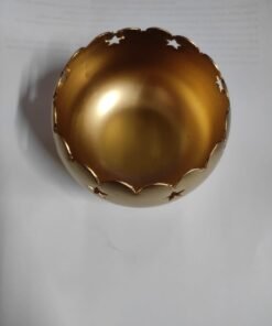 Alternative view of Vedini Star Brass Finish  Candle Bowl For Candle Making
