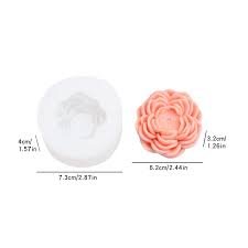 Vedini Rose Soap and Car Ornament Mold DIY Flower Candle Silicone Gypsum Mold AI068