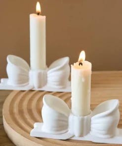 Vedini Bow candle Holder Mold JKB-2098