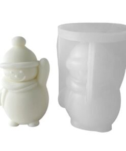 Alternative view of Vedini Christmas Snowman Waving Silicone mould for Candles, Soap & Resin (SCM 270)