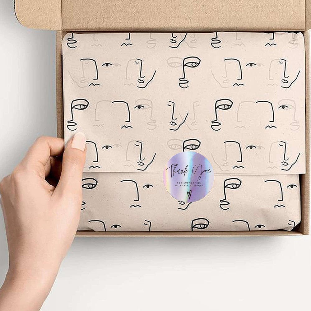 Vedini Sticker Hot Style 'Thank You' for Small Gift Boxes Custom Paper Sticker - Image 6