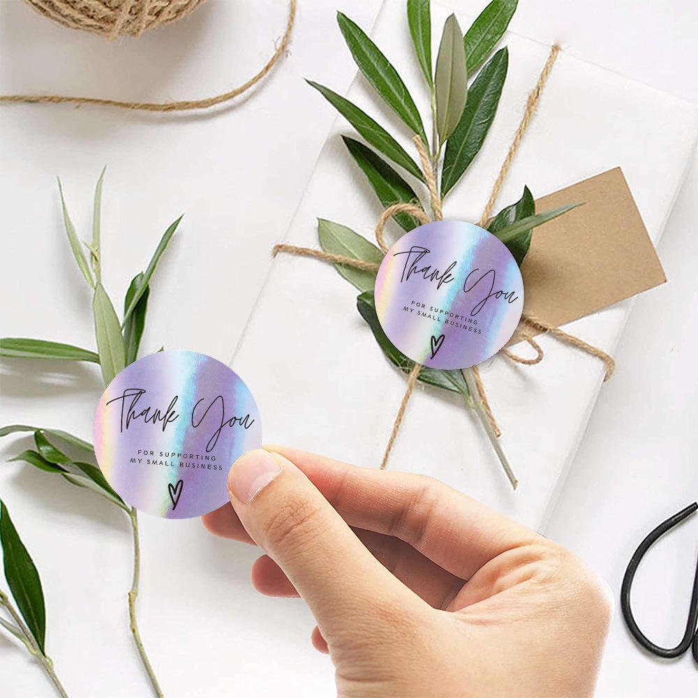 Vedini Sticker Hot Style 'Thank You' for Small Gift Boxes Custom Paper Sticker - Image 5