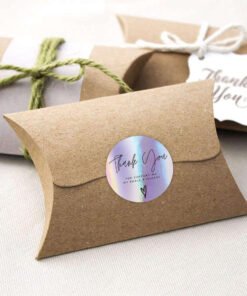 Alternative view of Vedini Sticker Hot Style 'Thank You' for Small Gift Boxes Custom Paper Sticker