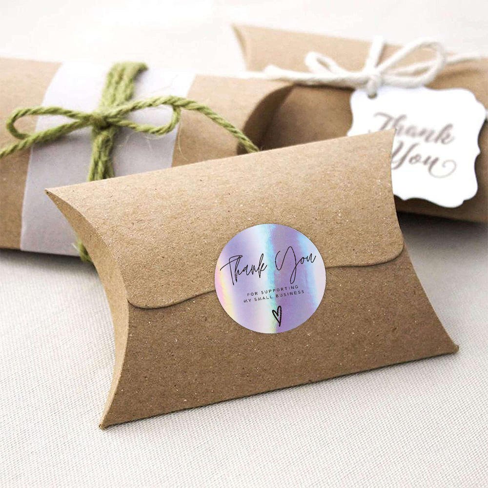 Vedini Sticker Hot Style 'Thank You' for Small Gift Boxes Custom Paper Sticker - Image 2