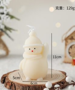 Vedini Christmas Snowman Waving silicone mould SCM-270 for DIY candles soap resin and holiday crafts