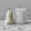 Vedini Christmas bell silicone mould SCM-267-2 for festive candles soap resin and DIY crafts