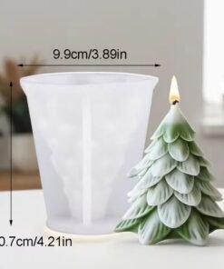 Alternative view of Vedini Christmas tree leaf Silicone mould for Candles, Soap & Resin (SCM 261)