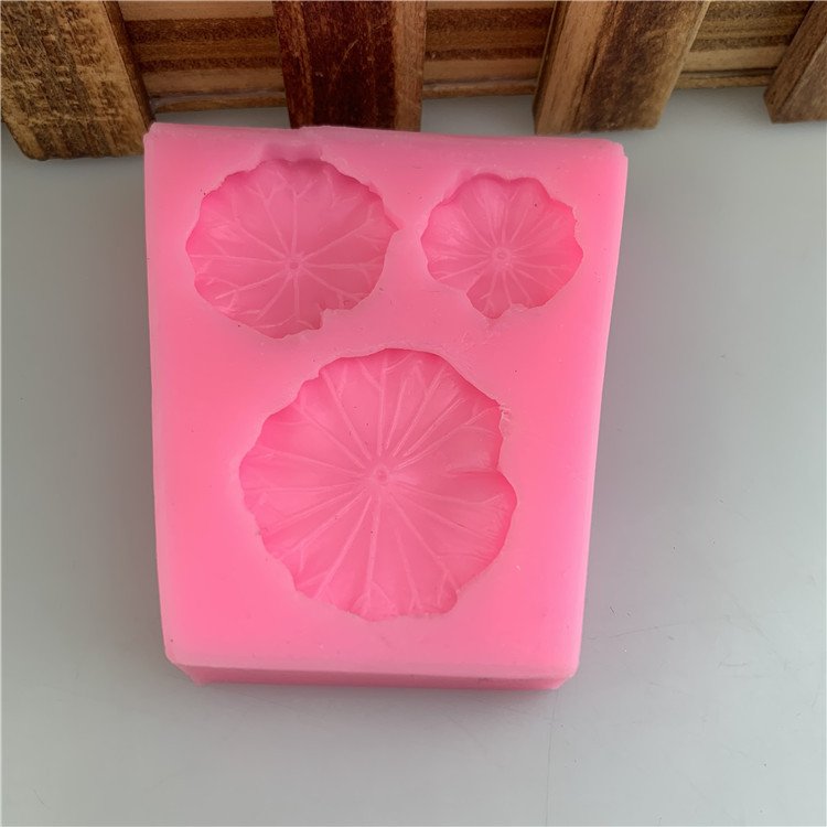 Vedini Lotus Pond Moonlight Series 3 Pieces Lotus Leaf Silicone Mold JKB-3023 - Image 2