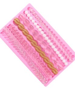 Alternative view of Vedini Pearl woven belt chain sugar silicone mold drop mold DIY decorative creative hand-made candles and cakes JKB-3040