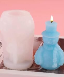 Vedini Christmas Snowman silicone mould SCM-269 for DIY candles soaps resin and holiday crafts
