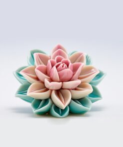 Vedini lotus scented candle silicone mold 5748D for DIY lotus flower candles resin soap plaster and aromathe