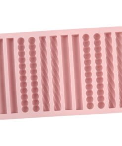 Alternative view of Vedini 12 even woven long bar silicone mold energy bar making cheese bar baking chocolate mold JKB-3042