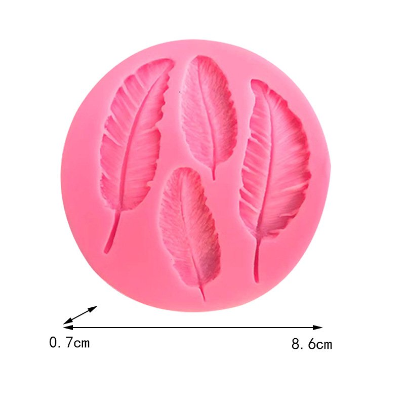 Vedini Feather Fondant Chocolate Film Food Grade Silicone Cake Baking Mold JKB-3021 - Image 4