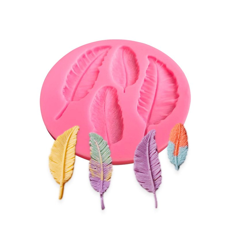 Vedini feather fondant chocolate silicone cake baking mold food grade JKB-3021