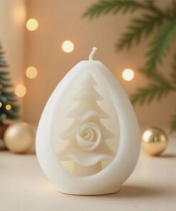 Vedini Christmas Tree Ball scented candle silicone mold 5748V for holiday candles resin soap plaster and