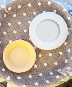 Alternative view of Vedini Tart Crust Candle Silicone Mold-Tartlet Pan Candle Mold-Round Dish Candle Mold-Scented Candle Mold-Creative Candle Making Mold JKB-3022