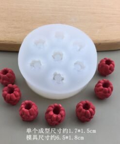 Alternative view of Vedini Raspberry Silicone Mold Fruit Chocolate Fondant Mold DIY Aromatherapy Candle Plaster Mold JKB-3059