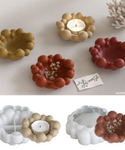 vedini Concrete Irregular Bubble Cloud Tray Silicone Mold JKB-3106